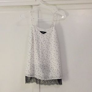 Black and white cami top